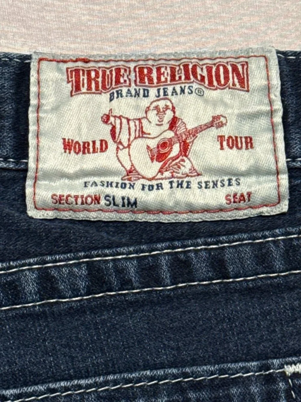 True Religion Slim Straight Mens Jeans Size 36 RN#112790 CA# 57414